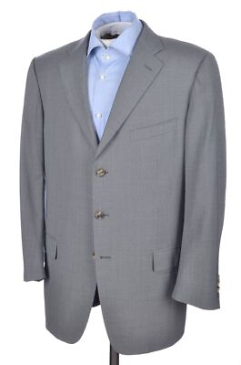 #ad ERMENEGILDO ZEGNA Recent Gray 100% Wool Blazer Sport Coat Jacket BESPOKE 44 R $32.50