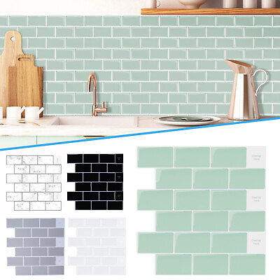 #ad 5 30Pcs 12quot;x12quot; 3D Tile Brick Wall Sticker Soft Self adhesive Waterproof Panel $158.99