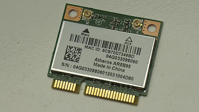 Atheros 9285 AR5B95 AR9285 T77H121.32 half mini PCI Wireless WiFi Card 802.11B G $10.79