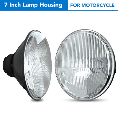 #ad For 1999 2009 Motorcycle Night Train 7quot; Inch HEADLIGHT Sealed Beam Glass Housing $61.70