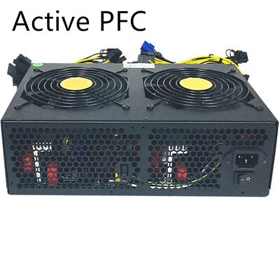 #ad 3300W 110 240V PSU Power Supply PC Power Supply fits 12 Video Cards USA STOCK $319.99