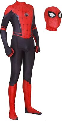 #ad #ad Spider Man: Far From Home Cosplay Costume Adult Kids Jumpsuit Halloween Bodysuit $17.09