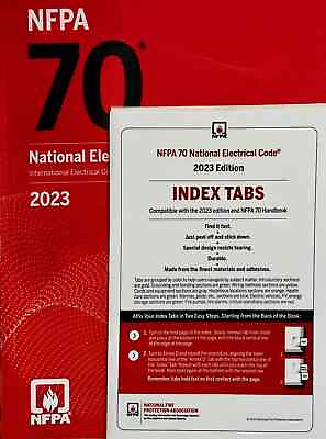#ad NFPA 70 National Electric Code with Tabs 2023 Edition paperback USA STOCK $37.45
