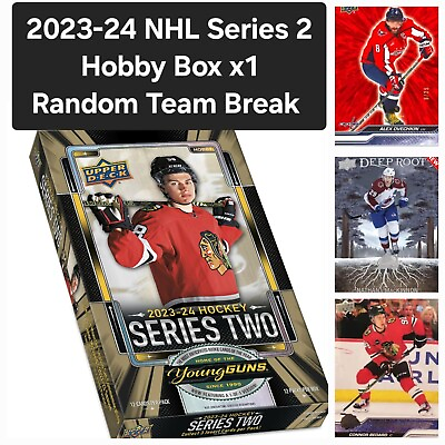 #ad 2023 24 NHL series 2 Hobby Box Random Team Brake #199 Connor Bedard Young Guns $13.99