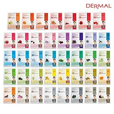 #ad Dermal Korea Collagen Essence Full Face Facial Mask Sheet 39 Combo Pack New $17.99