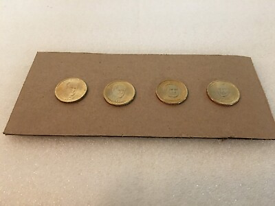 #ad Presidential Gold $1.00 Collector Coins Unsealed Lot of 4 different Presidents $9.00