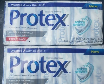 #ad 12 Protex Limpieza Profunda Soap Bars 4.5 oz 127g Jabon Antibacterial packs $29.99
