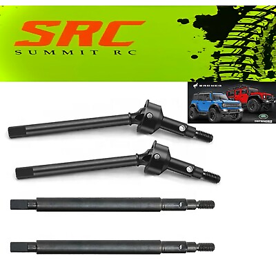 #ad Summit RC Hardened Steel Front amp; Rear CVD Drive Axle Set for TRX4M Traxxas $20.99
