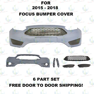 #ad For Ford Focus 2015 2016 2017 2018 Front Bumper WITH GRILL AND FOG COVERS $167.16