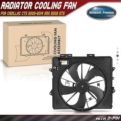 #ad Radiator Cooling Fan Assembly w Shroud for Cadillac CTS 2009 2014 SRX 2009 STS $104.99