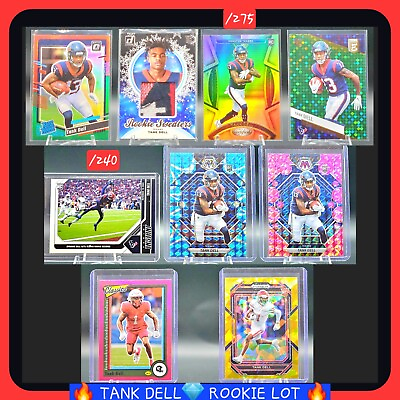 #ad 2023 Tank Dell Rookie Card Lot w #d Patch Holos etc 9 Cards Texans 💎 CLEAN $49.99