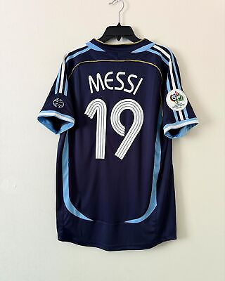 #ad Argentina 2006 quot;MESSI 19quot; World Cup Jersey $65.00
