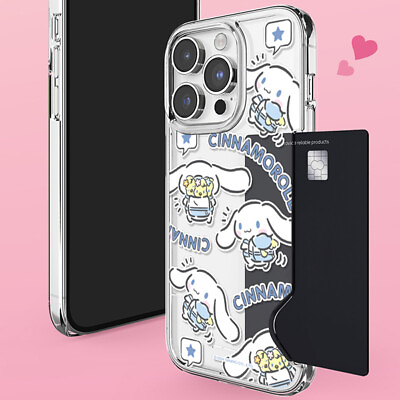#ad Cinnamoroll Clear Card Hard Case for iPhone 15 14 Pro Pro Max Plus Korea made $18.90