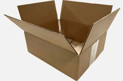 #ad 100 8x6x4 Cardboard Paper Boxes Mailing Packing Shipping Box Corrugated... $30.09