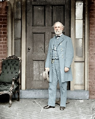 #ad Confederate General Robert E Lee colorized 8quot;x 10quot; Civil War Color Photo 384 $7.43