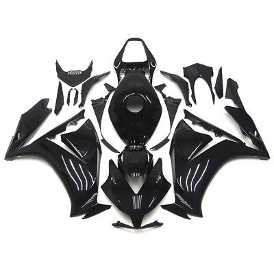 #ad Black Fairing Kit for 2012 2016 Honda CBR1000RR ABS Plastic Injection Bodywork $398.95