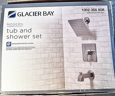 #ad Glacier Bay Modern Single Handle 1 Spray Tub and Shower Valve Included Brushed N $75.00