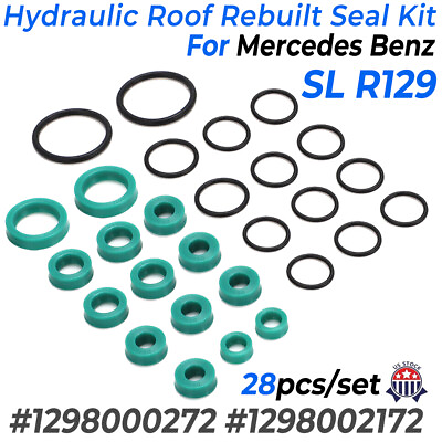 #ad Hydraulic Roof Rebuilt Seal Kit All Cylinder For 1990 2002 Mercedes Benz SL R129 $34.99