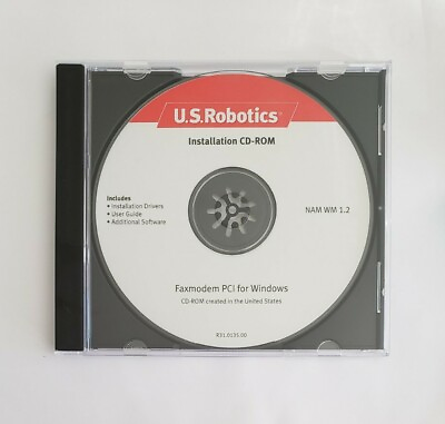 US Robotics Faxmodem PCI Driver CD NAM WM 1.2 $8.40