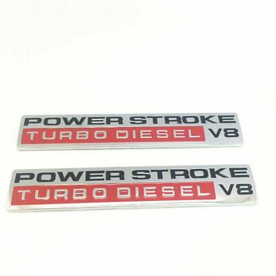#ad 2 05 10 Super Duty Power Stroke Turbo Diesel V8 Chrome Emblems F250 F350 New $29.95