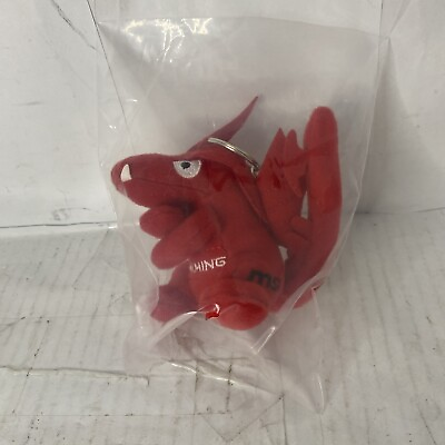 #ad MSI Gaming Red Dragon Lucky Mascot Plush Key Ring Keychain Collectible $15.00