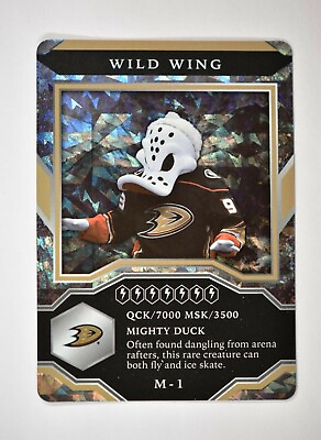 2021 22 MVP Mascot Gaming Cards Sparkle #M 1 Wild Wing Anaheim Ducks $4.99
