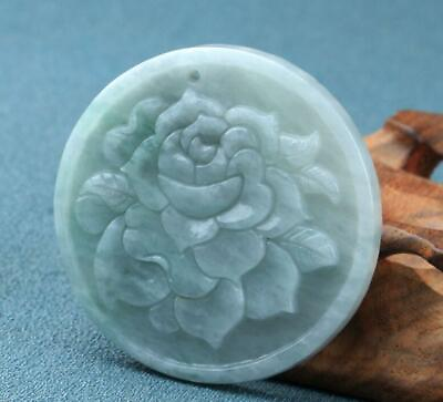 #ad Hand Carved Pendants Craft Three Dimensional Flower Jade Pendant $48.57