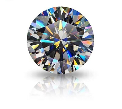 #ad 2 CT Natural White Diamond Round Cut VVS1 D Grade Certified R 122 $26.60