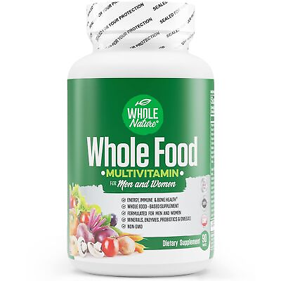 #ad Whole Nature Food Multivitamin for Men and Women 90 Count Pack of 1 $35.27
