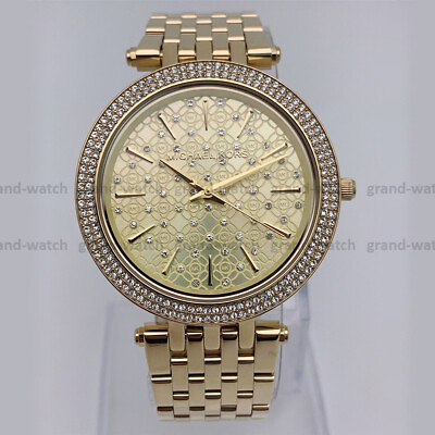 #ad Michael Kors MK3398 Darci Gold Stainless Steel Bracelet Fashion Women#x27;s Watch $102.00