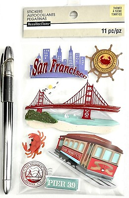 #ad San Francisco Scrapbooking Card Stickers NEW Recollections Dimensional $2.79