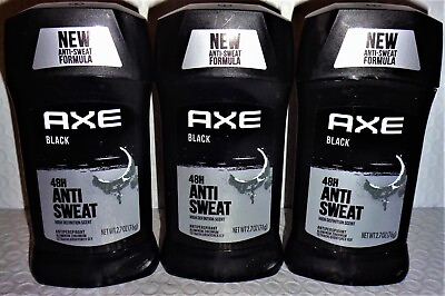 #ad AXE Black 48H Anti Sweat Antiperspirant Deodorant Lot of 1 to 6 2.7 Oz 76 g * $19.95