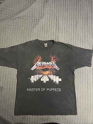 #ad Vintage 2000 Metallica Master Of Puppets T Shirt. Size XL Giant Tag. C $65.00