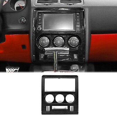 #ad Center Console Navigation Cover Trim For Dodge Challenger 2009 2014 Carbon Fiber $18.99