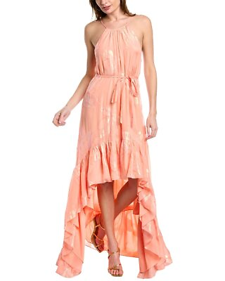 #ad Ramy Brook Sophia Silk Blend Maxi Dress Women#x27;s Pink Xs $122.99