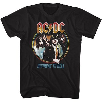 #ad ACDC Mens T Shirt MENS HIGHWAY TO HELL 100% Cotton BLACK Tee SM 5XL New $46.99
