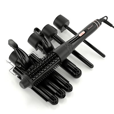 #ad 5 in 1 Hair Waver Curling Set for Long and Short Hair 30s Heat up Ceramic I... $53.13