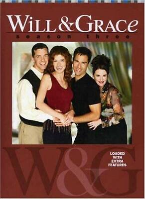 #ad Will amp; Grace Season Three DVD VERY GOOD $3.68