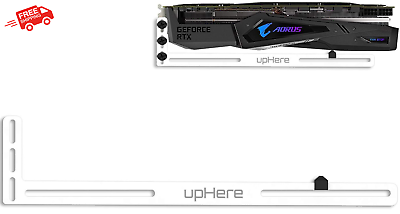 #ad White Graphics Card GPU Brace Support Holster Bracket Anodized Aerospace Alumi $27.82