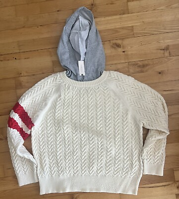#ad Central Park West Womens Hooded Sweater XL $59.95