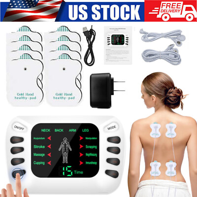 #ad Electric Pulse Massager Tens Unit Muscle Stimulator Machine Therapy Pain Relief $15.99