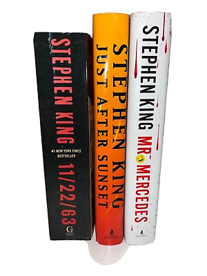 #ad Stephen King lot of 3 books 11 23 63 Just After Sunset Mr Mercedes $30.00