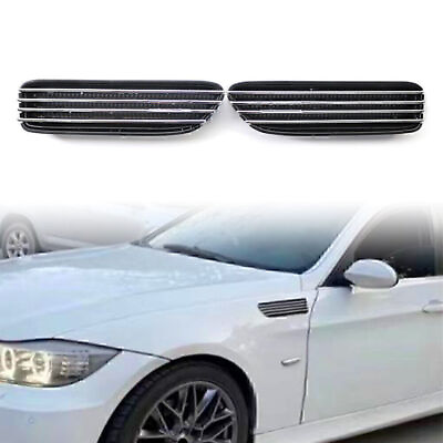 #ad 1 Pair ABS New Side Fender Air Flow Vents Grille Grill For BMW E46 M3 2001 2006 $42.26