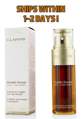 #ad Clarins Double Face Serum Age Control Conventrate 1.6 Fl. Oz 50ml New in Box $50.99