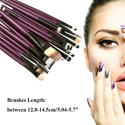 #ad 20pcs lot Makeup Brush Foundation Powder Eyeshadow Eyeliner Lip Cosmetic Brush $4.99