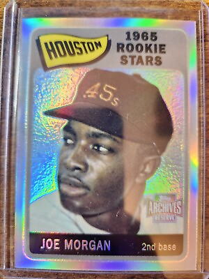 #ad 2001 Topps Archives Reserve Joe Morgan 1965 RC Refractor Style #57 Colt .45s $3.99