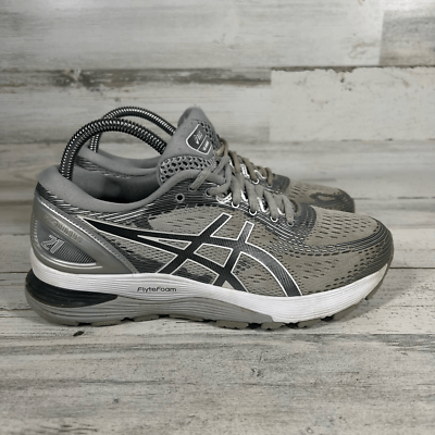 #ad Asics Womens Gel Nimbus 21 Gray Running Walking Training Athletic Shoes US 8 $22.78