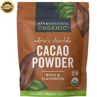 #ad Organic Cacao Powder 2Lb Unsweetened Cocoa Powder with Rich Dark Chocolate. $22.98