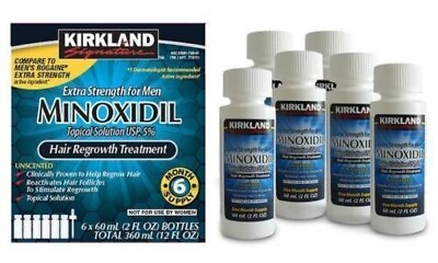 #ad ✅Kirkland Minoxidil 5% Hair Regrowth Solution Extra Strength Men 6 Month Supply $28.65