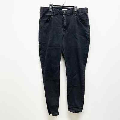 #ad Ava amp; Viv Women#x27;s 17 Black Wash Cotton Blend High Rise Stretchy Skinny Jeans $19.97